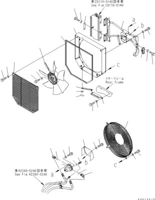 418-03-33241 4180333241 Για φορτιστές τροχών Komatsu WA100-5 WA150-5 WA200-5 WA270 Υδραυλικός ανεμιστήρας