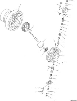 708-7H-00040 708-7H-11110 Για την Komatsu D275AX-5EO Μπουλντόζερ υδραυλικός H.S.S. MOTOR πρωτότυπη Υψηλής ποιότητας