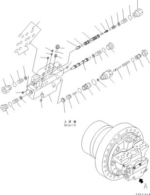708-7H-00040 708-7H-11110 Για την Komatsu D275AX-5EO Μπουλντόζερ υδραυλικός H.S.S. MOTOR πρωτότυπη Υψηλής ποιότητας