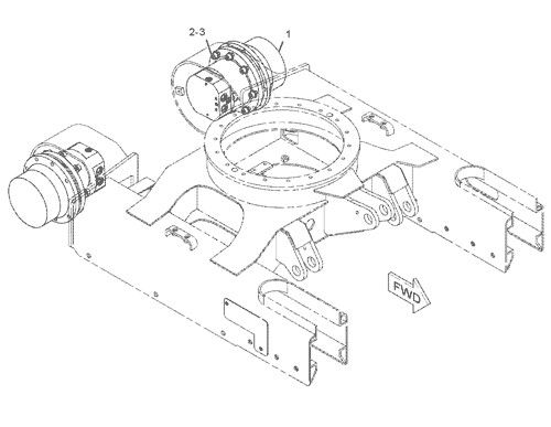 144-5196 209-6663 Για την κατηγορία CAT 301.5 301.6 301.8 Συγκρότημα μεταφοράς εξορυκτήρα Τελική κίνηση Αρχικός μεταγωγικός κινητήρας