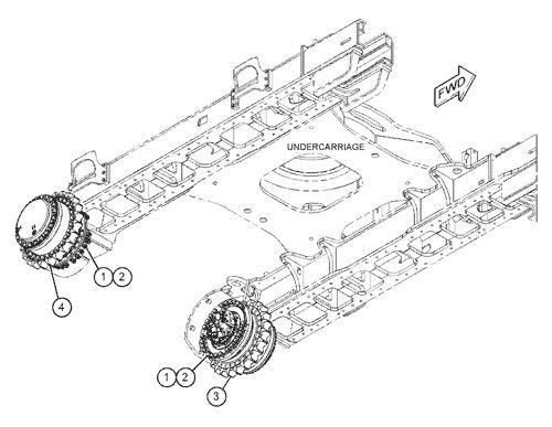 455-2770 155-9198 455-2772 455-2771 Για την κατηγορία CAT 390D 390F 385C Εκσκαφέας Συγκρότημα ταξιδιού Τελική κίνηση Αρχικός κινητήρας ταξιδιού