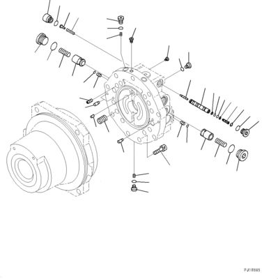 21N-60-34100 21N6034100 Για την Komatsu PC1250-8 1250SP-8 Εξόρυξη Υδραυλική κίνηση Μηχανή μεταπώλησης