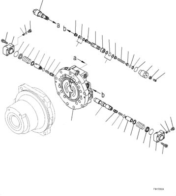 21N-60-34100 21N6034100 Για την Komatsu PC1250-8 1250SP-8 Εξόρυξη Υδραυλική κίνηση Μηχανή μεταπώλησης
