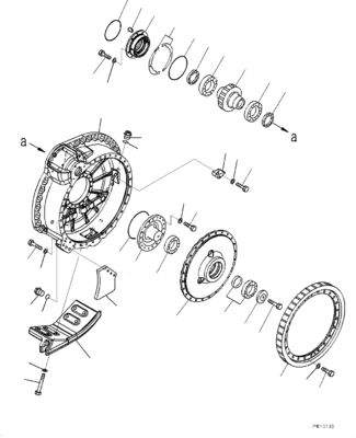 17M-27-00253 17M-27-00420 17M-27-00262 Για μπουλντόζα Komatsu D275A-5R Ταξιδιωτική συναρμολόγηση Τελική κίνηση Ταξιδιωτικός κινητήρας πρωτότυπο