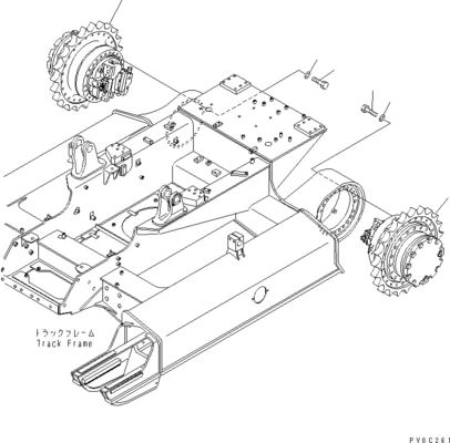 11Y-27-40200 11Y-27-40202 11Y-27-40102 Τελική οδήγηση για την μπουλντόζα Komatsu D37EX-23 D37PX-23