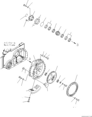 154-27-00432 154-27-00431 154-27-00430 Για την Komatsu Βουλντόζερ D85EX-15 Ταξιδιωτική συναρμολόγηση Τελική κίνηση Ταξιδιωτικός κινητήρας