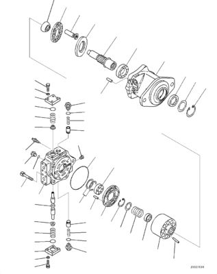 708-7F-00040 708-7F-11130 708-7L-04170 Για την Komatsu D85PX-15R D85PX-15EO D85PX-15 D85EX-15EO Μπουλντόζερ Υδραυλική αντλία HSS