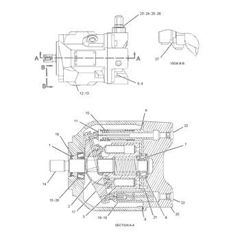 2021335 202-1335 CA2021335 10R-0544 Για την κατηγορία CAT 627G 637G 623G 621G 631G ΤΡΑΚΤΟΡΟΣ ΤΡΑΚΤΟΡΟΥ Υδραυλική κύρια αντλία