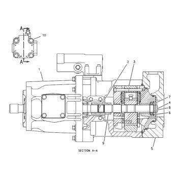 1200140 CA1200140 120-0140 Για την κατηγορία CAT 928G 928H 928HZ IT28G Τροχαίο φορτιστή Υδραυλική κύρια αντλία Άμβολο αντλία αντλία ASSY αντλία GP-Αμβολο μεταπωλητής Υψηλής ποιότητας πρωτότυπο