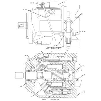 2354108 CA2354108 235-4108 Για την κατηγορία CAT 416D 424D Υδραυλική κύρια αντλία αντλία έμβολο αντλία ASSY αντλία GP-PISTON μεταπωλητής υψηλής ποιότητας πρωτότυπο