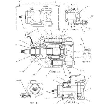 126-1184 CA1261184 1261184 0R7688 Για την κατηγορία CAT 65C 75C 75D 85C 85D CHALLENGER Υδραυλική κύρια αντλία αντλία έμβολο αντλία ASSY αντλία GP-PISTON μεταπωλητής υψηλής ποιότητας πρωτότυπο