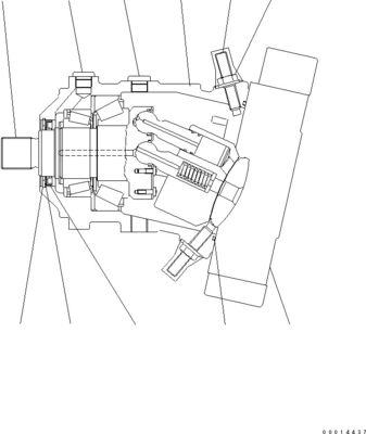 419-18-41200 419-18-31201 419-18-41201 Για την Komatsu WA320-6 WA320PZ-6 WA320PT-5L ΤΕΛΑΣΤΕΡΕΣ ΤΟΥ ΤΡΑΒΑΛΟΥ ΥΔΡΑΛΙΚΟΣ ΤΡΑΒΑΛΟΥΜΑΤΟΣ HST Μηχανή μεταπώλησης Υψηλής ποιότητας πρωτότυπο