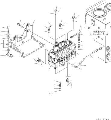 723-46-27200 7234627200 723-46-27101 Για την Komatsu D475ASD-5E0 BULLDOZERS Υδραυλικές κυριότερες βαλβίδες ελέγχου κατασκευαστικών μηχανημάτων εξαρτήματα μεταχειριστικών προϊόντων υψηλής ποιότητας πρωτότυπο