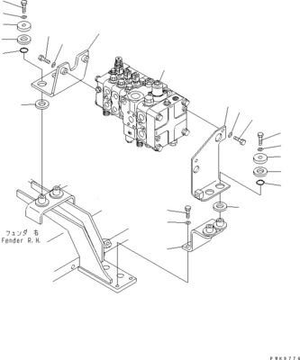 723-24-11100 723-23-00400 723-26-21750 7232602300 Για την Komatsu D61EX-15E0 D61EX-15 D61PX-15E0 BULLDOZERS Υδραυλικές κυριότερες βαλβίδες ελέγχου κατασκευαστικών μηχανημάτων