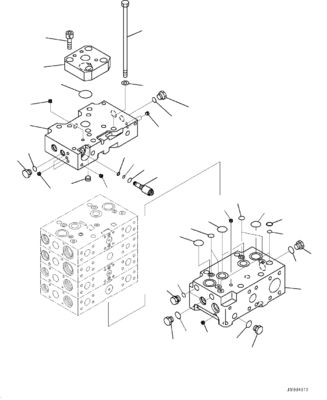 723-43-11101 723-43-11100 723-44-11101 723-44-11100 Για την Komatsu WA600-6 WA600-6R ΠΑΡΑΓΜΑΤΕΣ ΤΡΑΒΑΝΩΝ Υδραυλικές κυριότερες βαλβίδες ελέγχου κατασκευαστικών μηχανημάτων