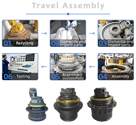 Use For Komatsu PC40MR-2 PC50MR-2 Excavators Travel Assembly 22M-60-21301 Final Drive Motor Gearbox Device High Quality Construction Machinery Aftermarket Part